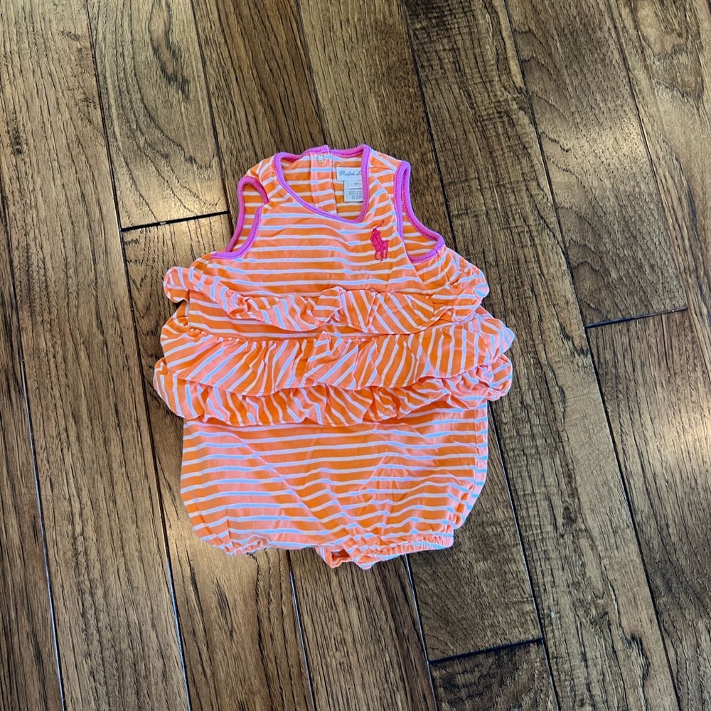 Ralph Lauren Girls 9 Month Romper